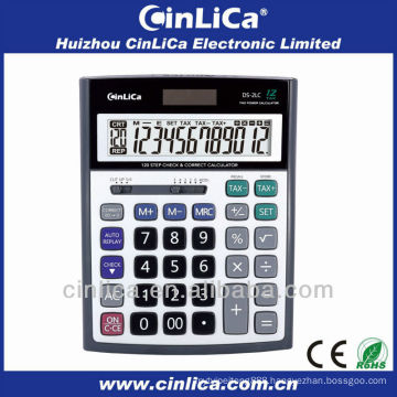 12 digit A5 calculators, 120 steps check and tax calculator for office